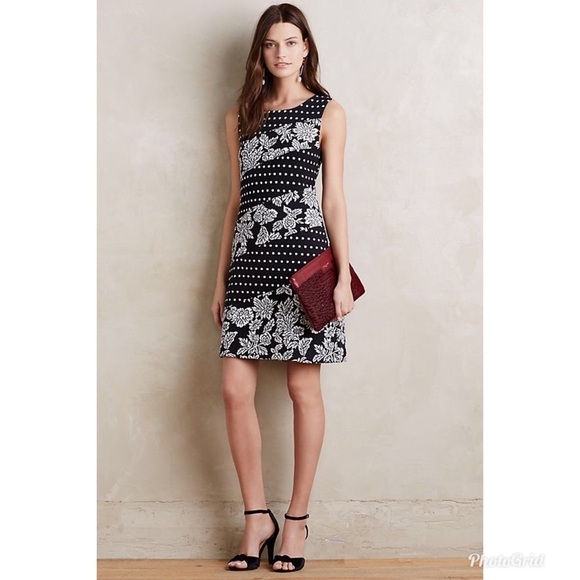 Anthropologie Maeve Effemy Jacquard Shift Dress S - Picture 1 of 8